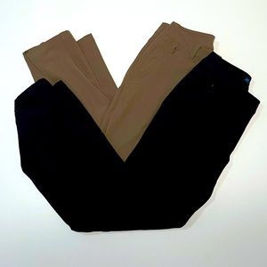 Eastern Mountain Sports hiking pants, lot of 2, brown & midnight blue, 2 Short